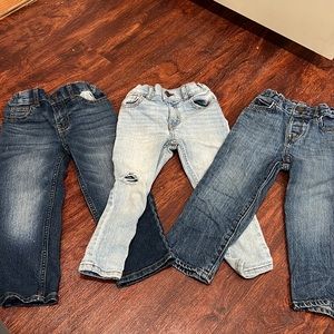 3 Pairs of toddler Jeans